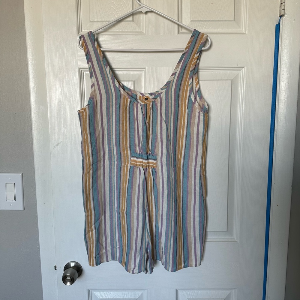 Chocolate Short Jump Suit/Bathing Suit Cover. Size Medium.